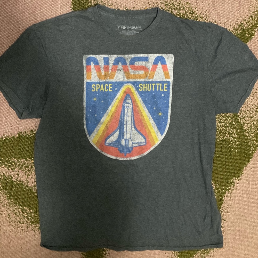 NASA Space Shuttle T-Shirt - Gray